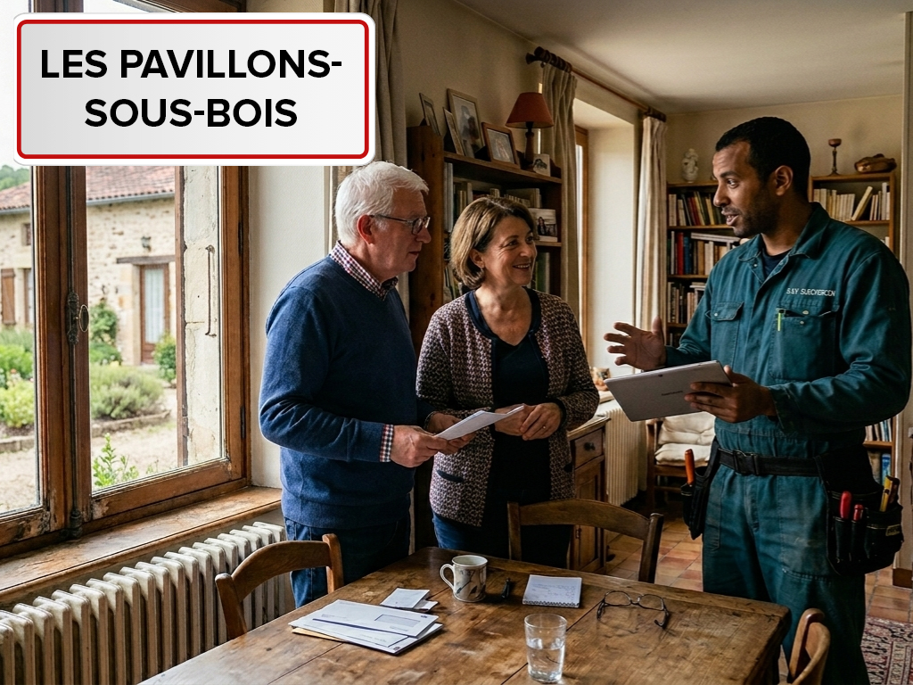 Installation de pompe à chaleur à Les Pavillons-sous-Bois (93320) en Seine-Saint-Denis